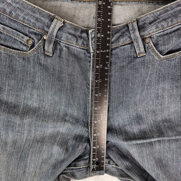 Riders Boot Cut Denim Jeans Womens 12 Long Blue Mid Rise Dark Wash - Picture 9 of 9